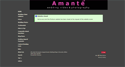 Desktop Screenshot of amante.photium.com